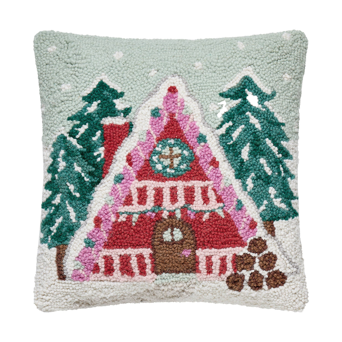 Trendy Cabin House Hook Pillow