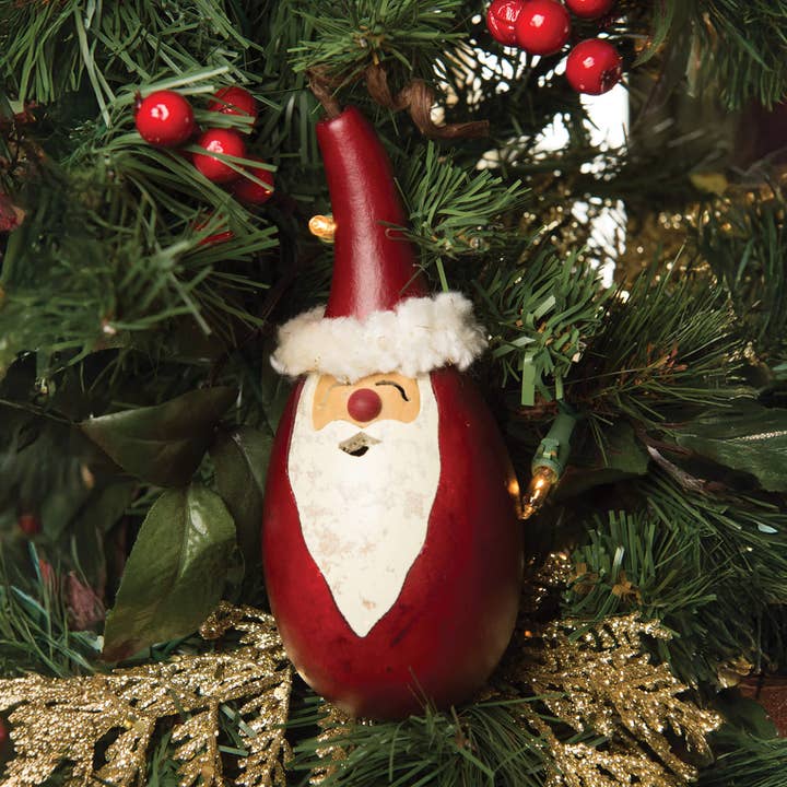 Santa Large Gourd Ornament