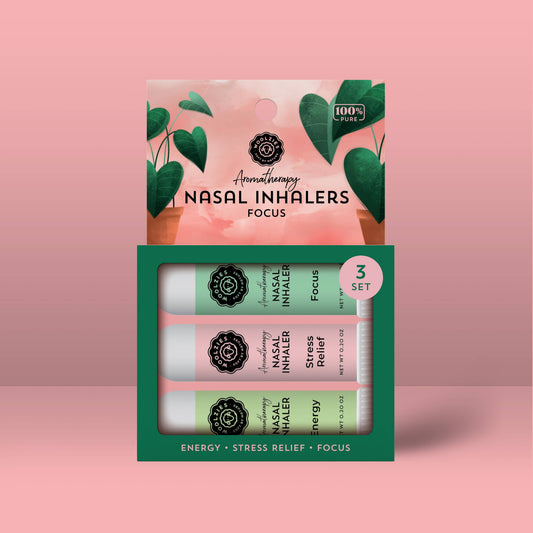 Focus Set Of 3 Aromatherapy Nasal Inhalers