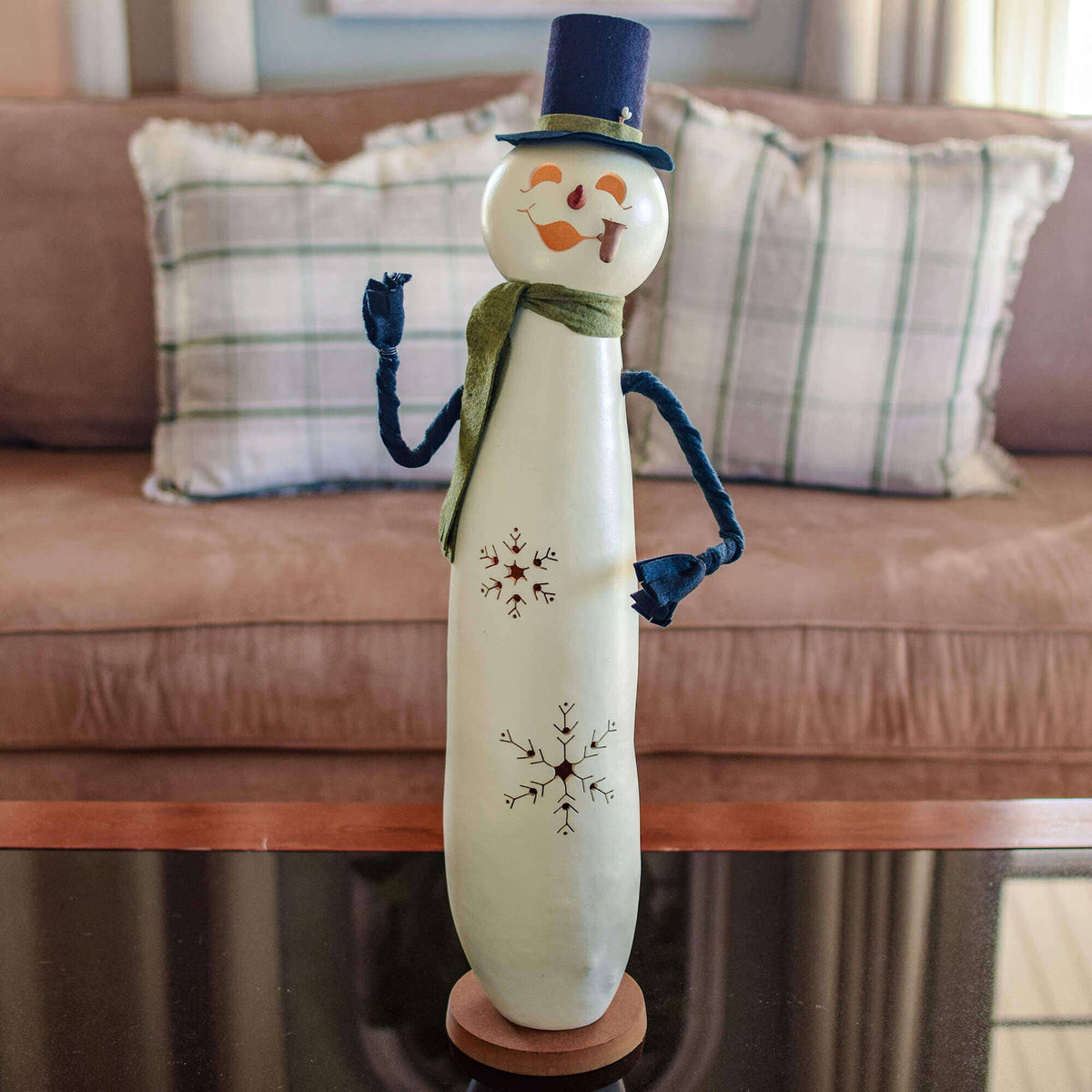 Meadowbrooke Large Tall Lit Gourd Luminary