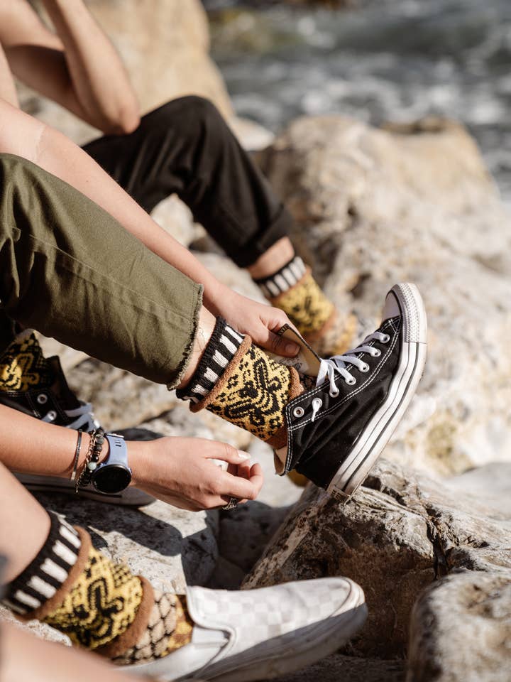 Honey Bee Crew Socks
