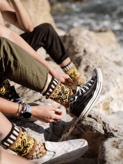 Honey Bee Crew Socks