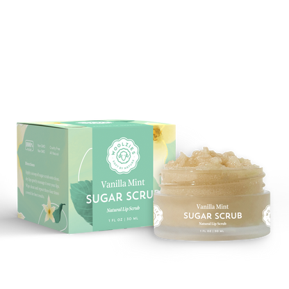 Vanilla Mint Natural Sugar Lip Scrub