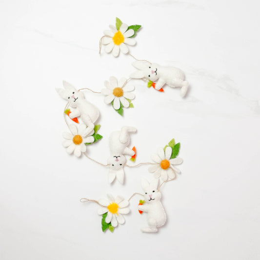 Garland - Felt Bunny and Daisy Chain