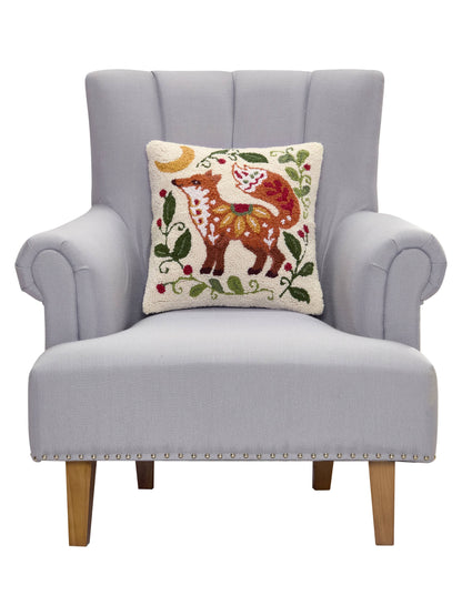 Holiday Fox Hook Pillow