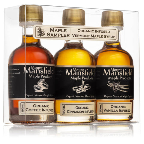 3-pack 50ml Infused Vermont Maple Syrup Sampler