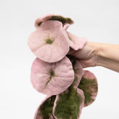 Garland - Pink Felt Flower Vine