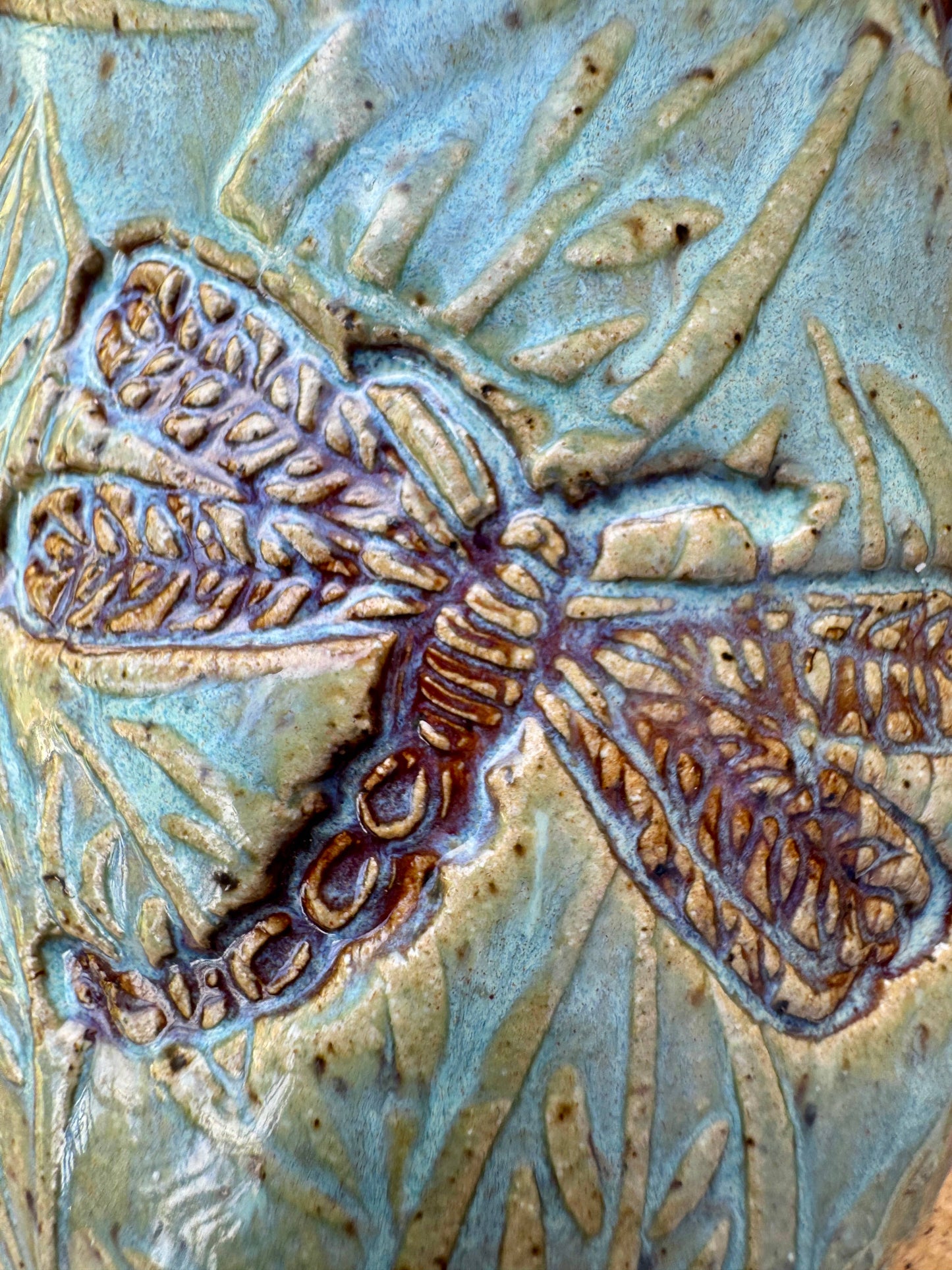 Ceramic Dragonfly Candle