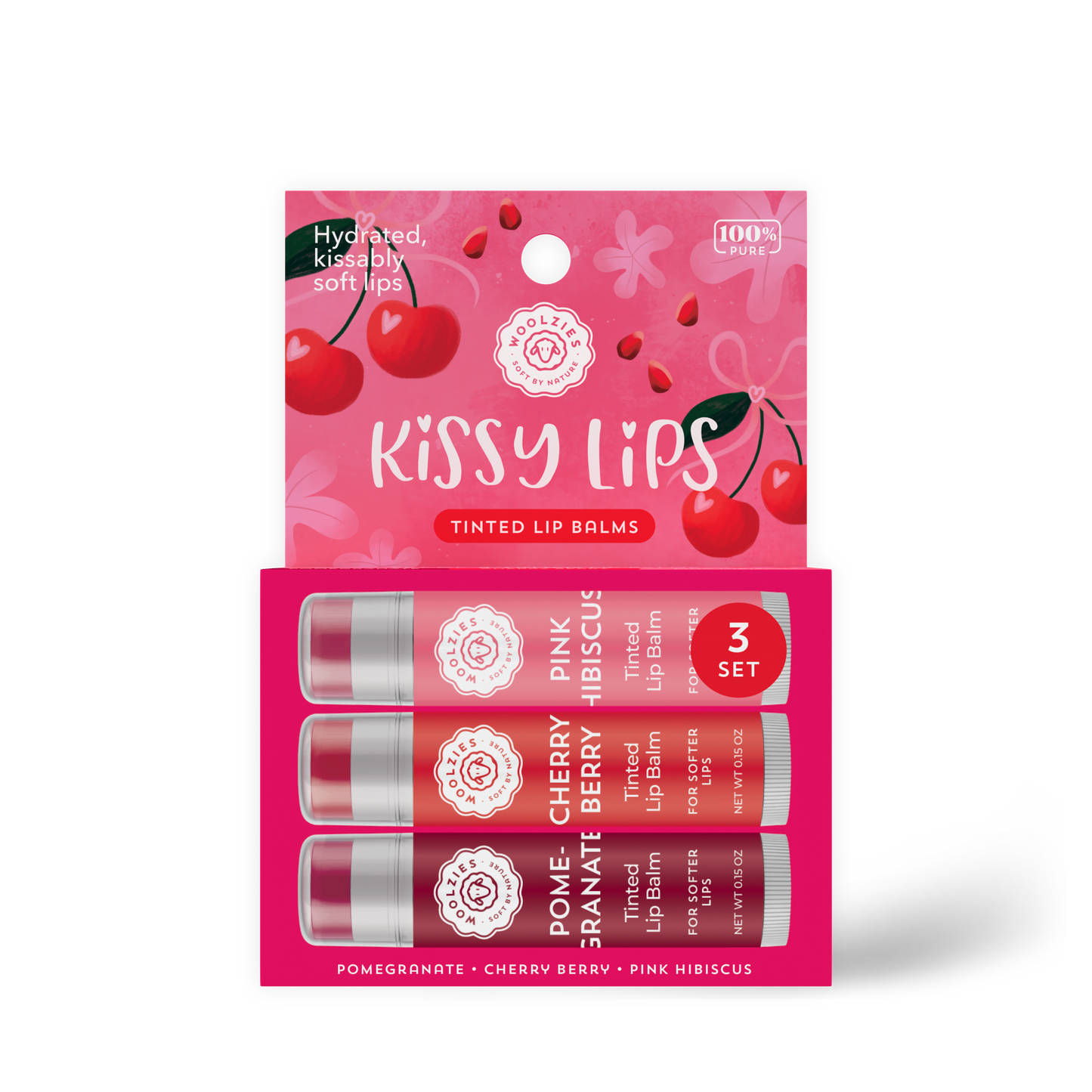 Kissy Lips Tinted Lip Balm Trio