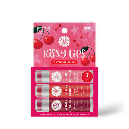 Kissy Lips Tinted Lip Balm Trio