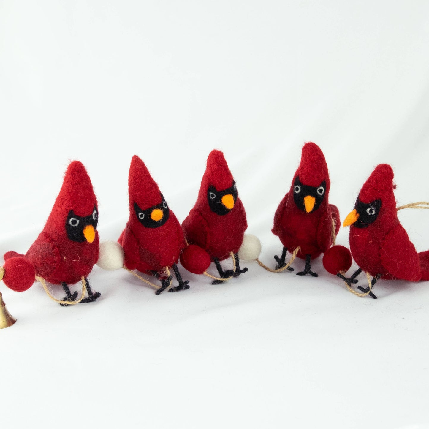 Garland - Red Felt Cardinal