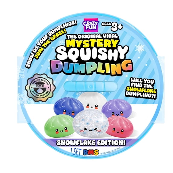 RMS® Crazy Fun™ Snowflake Edition Mystery Squishy Dumpling – Ltd Ed