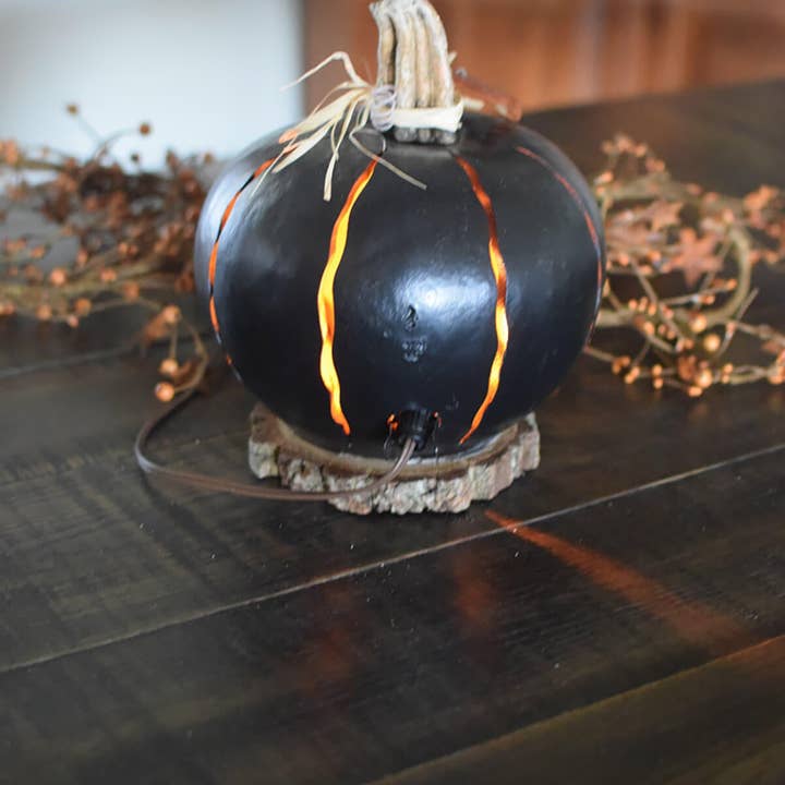 Pumpkin Luminary - Large Black