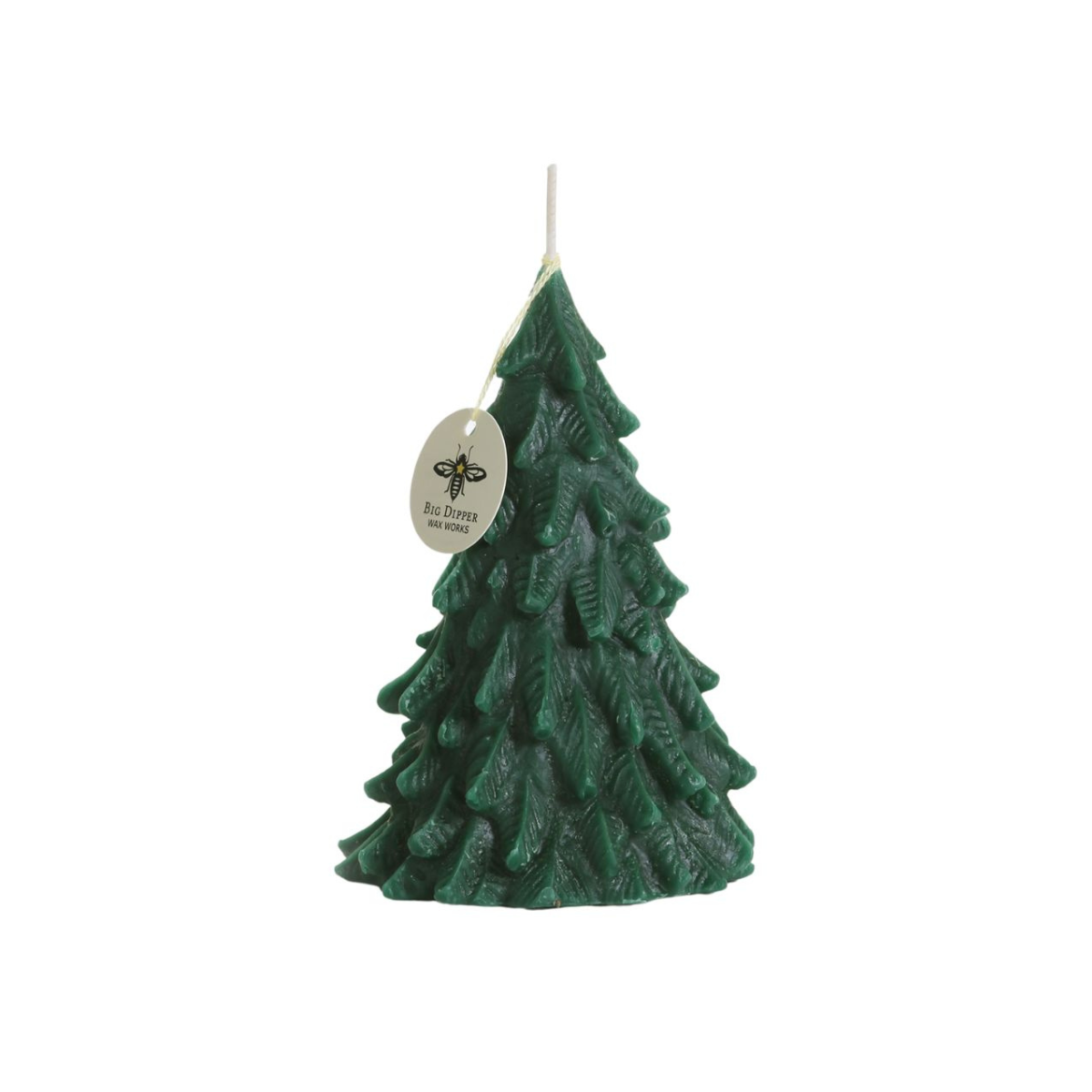 Forest Green Beeswax Tree Candles