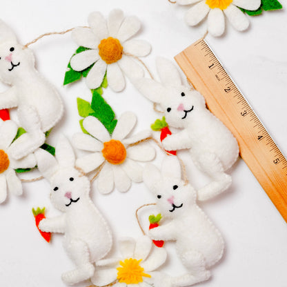 Garland - Felt Bunny and Daisy Chain
