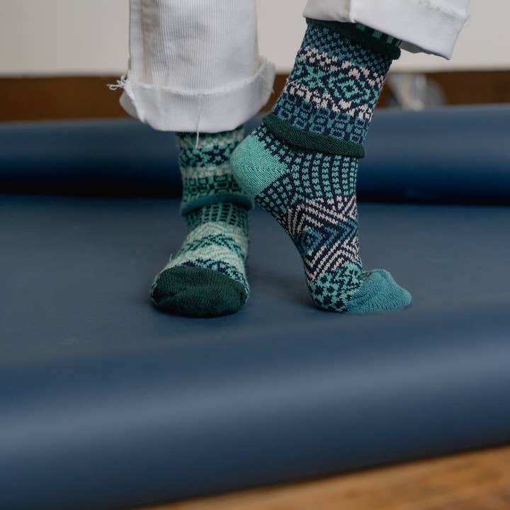 Evergreen Crew Socks