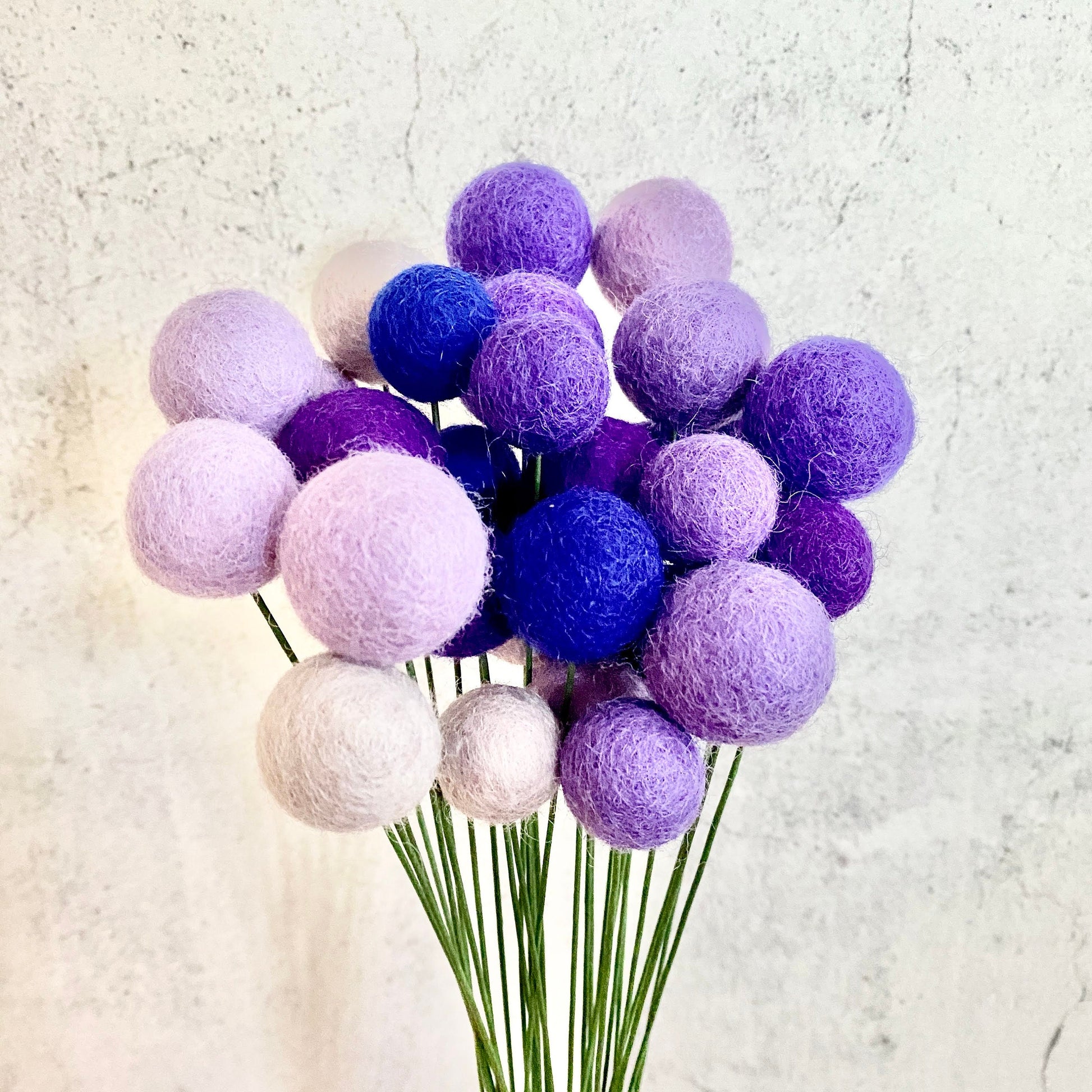 Passion for Purple Felt Flower Bouquet