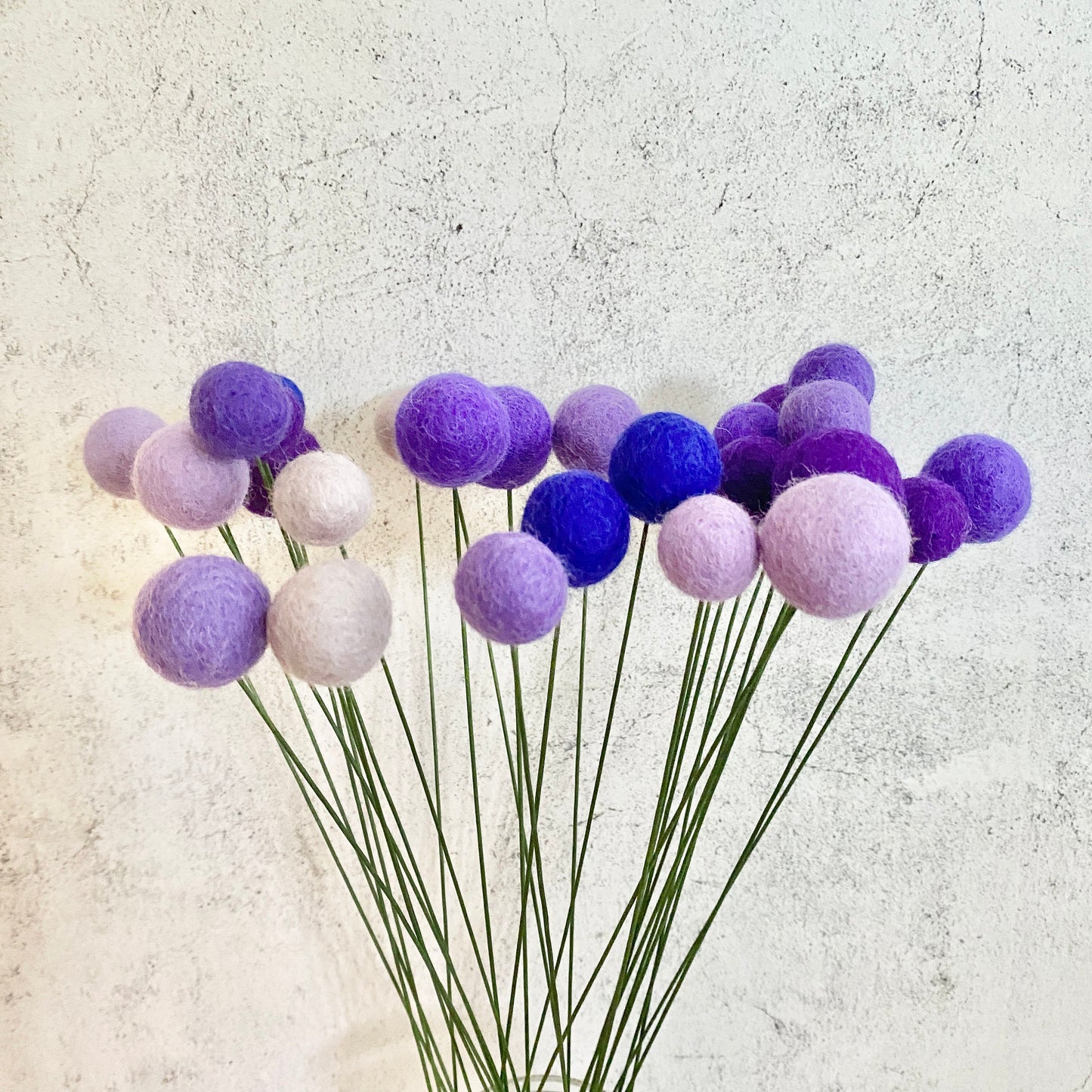Passion for Purple Felt Flower Bouquet