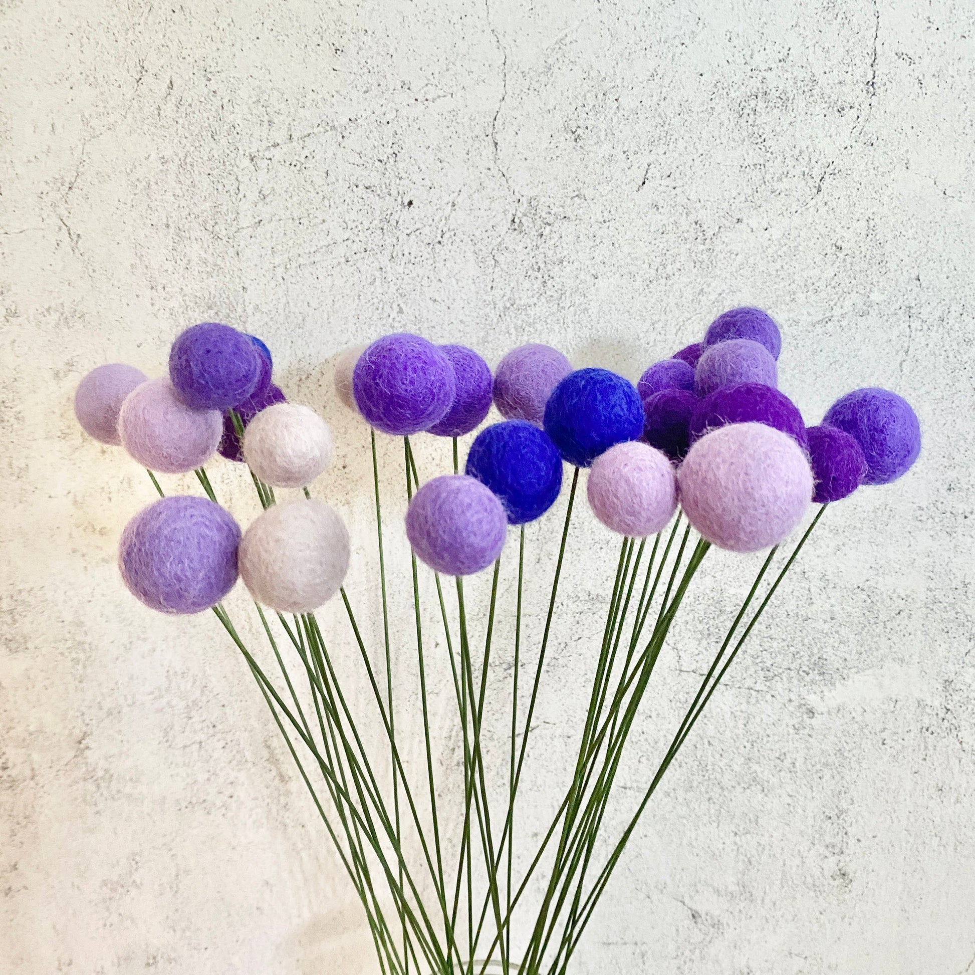 Passion for Purple Felt Flower Bouquet