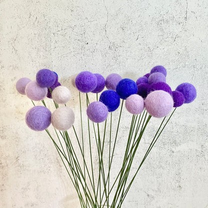 Passion for Purple Felt Flower Bouquet