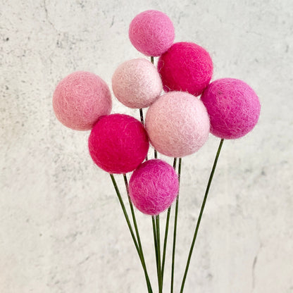 Pretty in Pink Felt Flower Bouquet