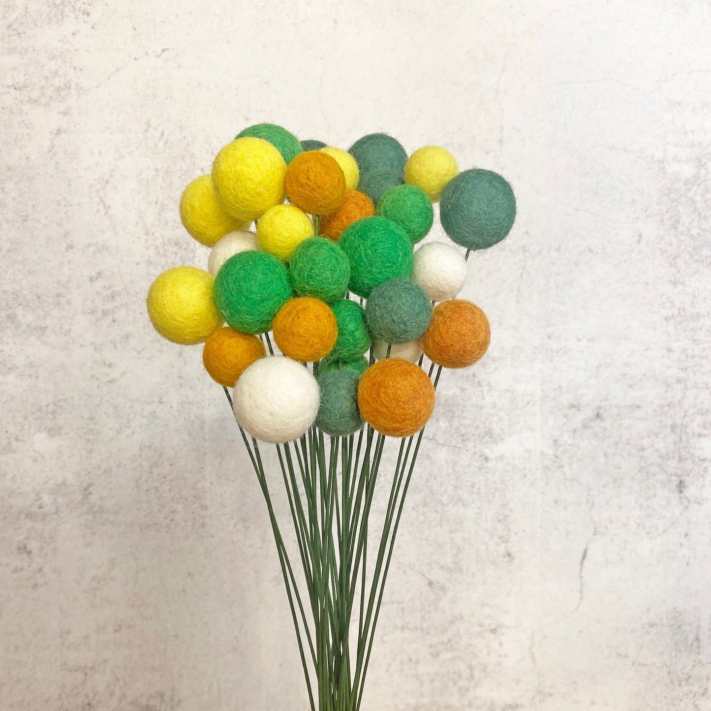 Green Hills Felt Flower Bouquet