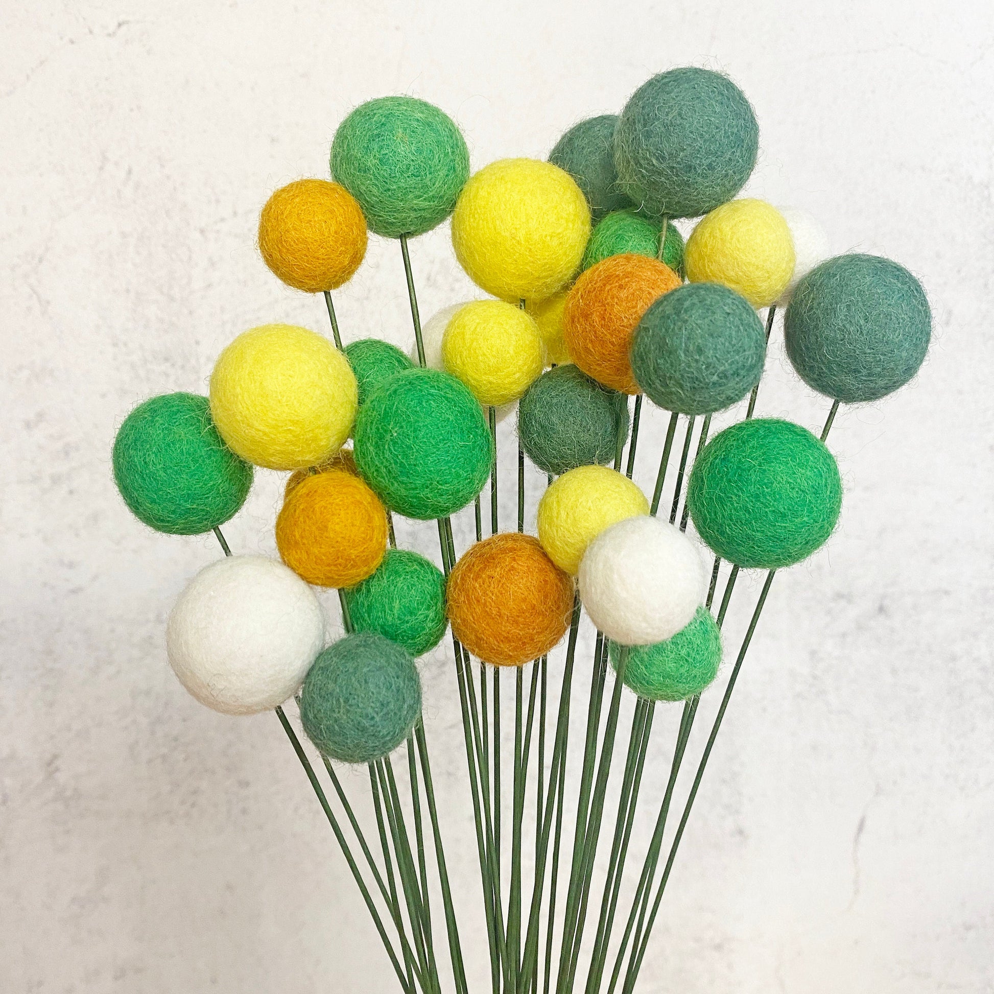 Green Hills Felt Flower Bouquet