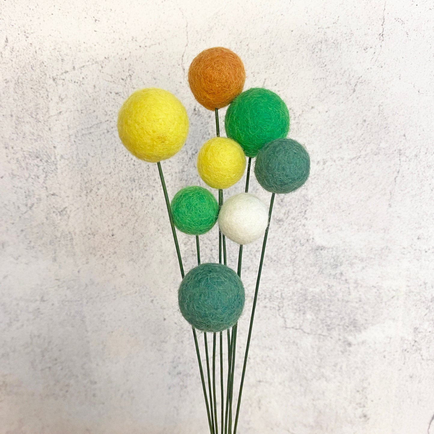 Green Hills Felt Flower Bouquet