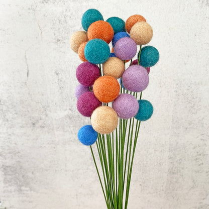 Pastel Dream Felt Flower Bouquet