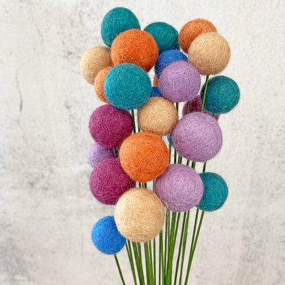 Pastel Dream Felt Flower Bouquet
