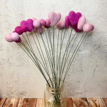 Pretty in Pink Felt Flower Bouquet