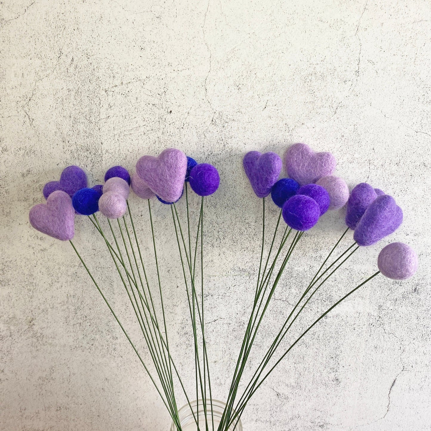 Passion for Purple Felt Flower Bouquet