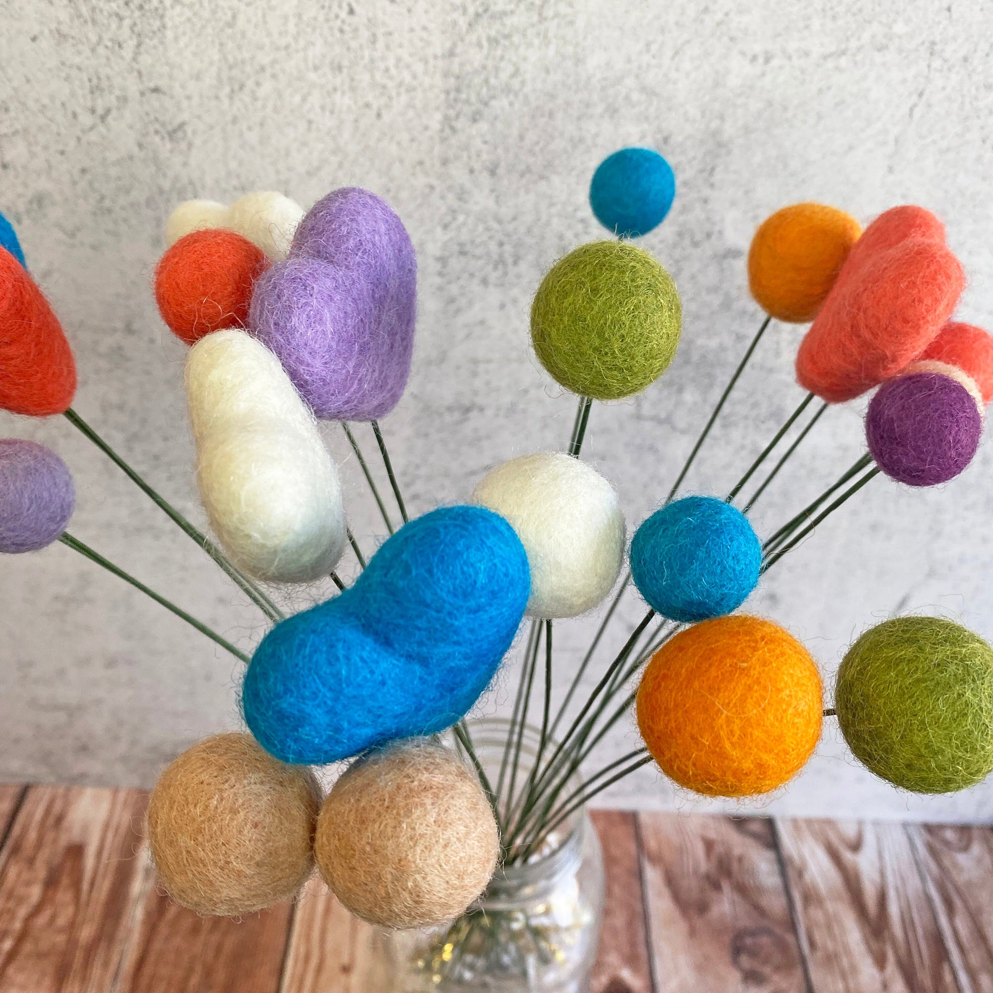 Blooming Floral Felt Flower Bouquet