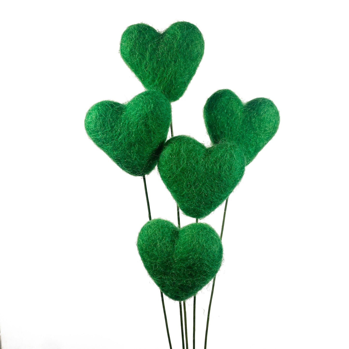 Green Felt Flower Bouquet