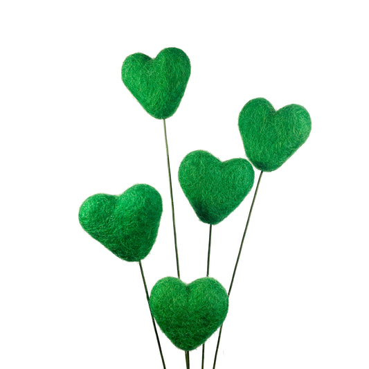 Green Felt Flower Bouquet