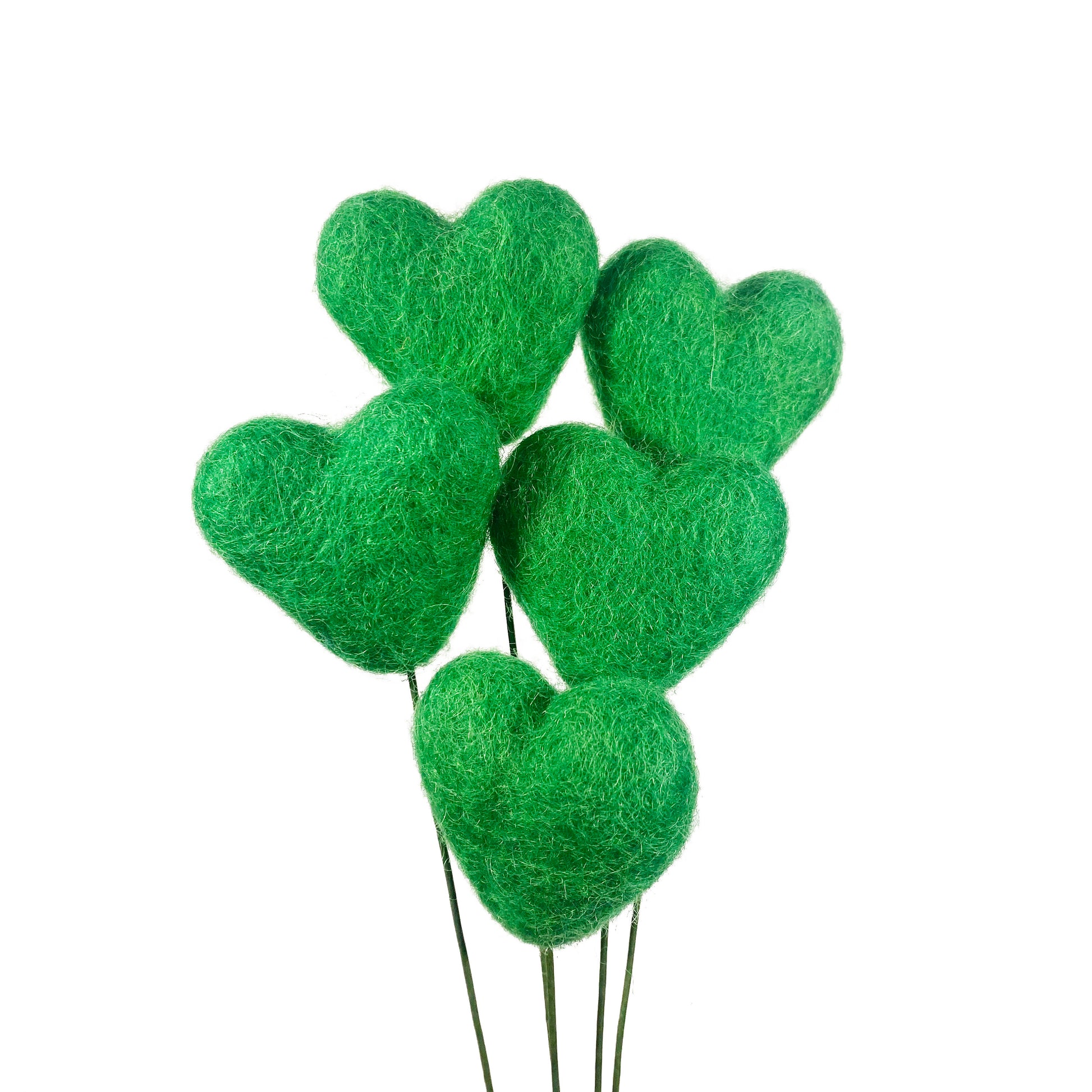 Green Felt Flower Bouquet