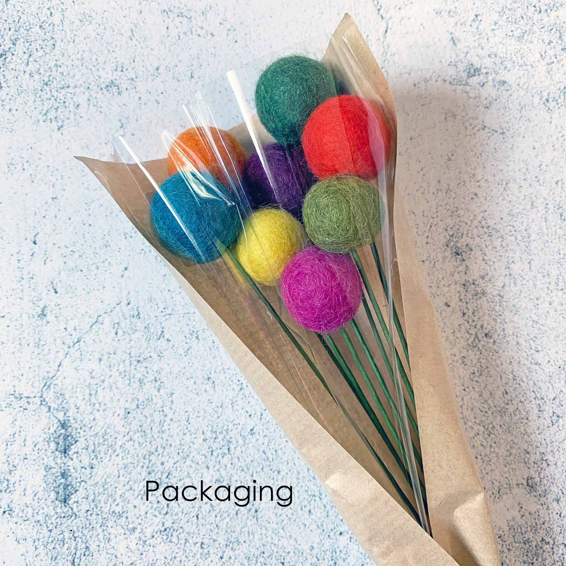 Warm Earth Felt Acorn Bouquet