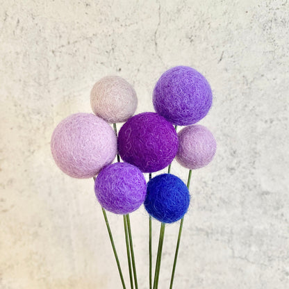 Passion for Purple Felt Flower Bouquet