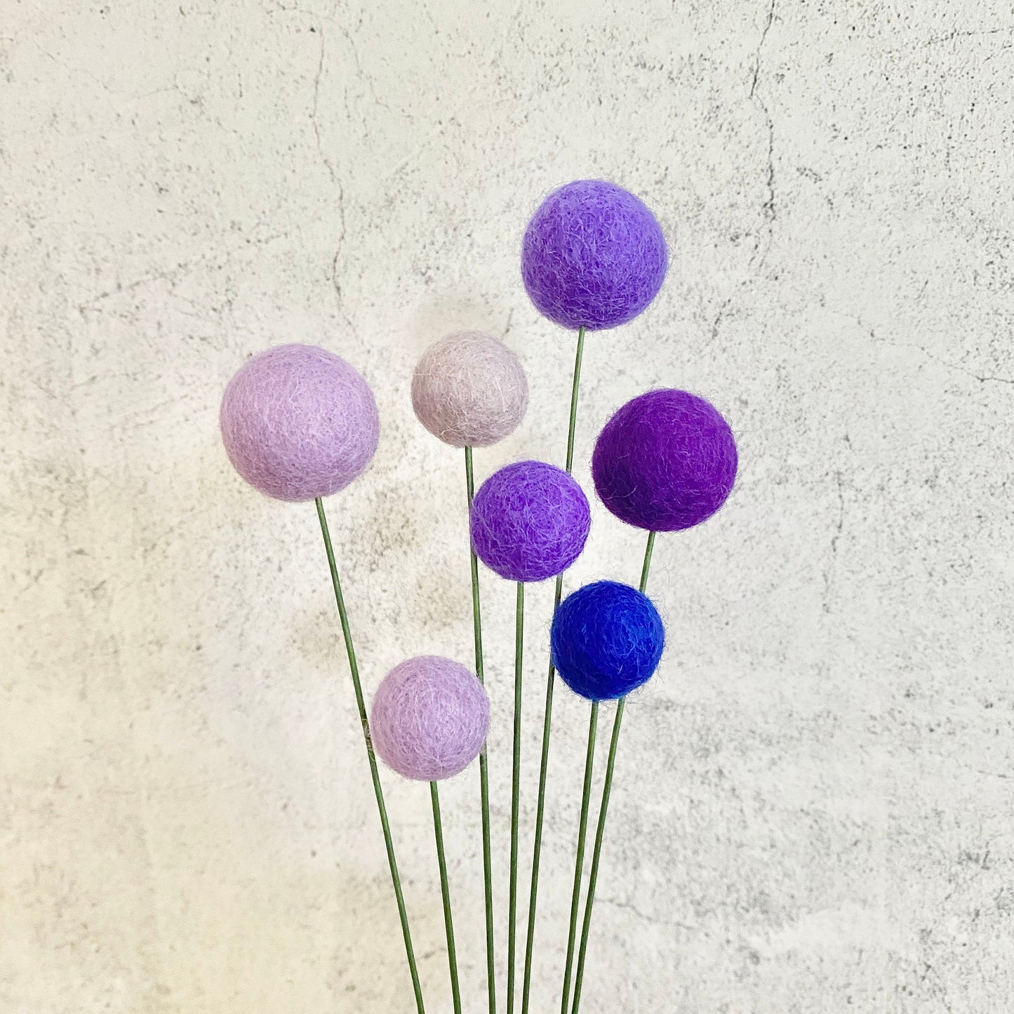 Passion for Purple Felt Flower Bouquet