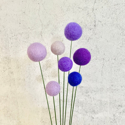 Passion for Purple Felt Flower Bouquet