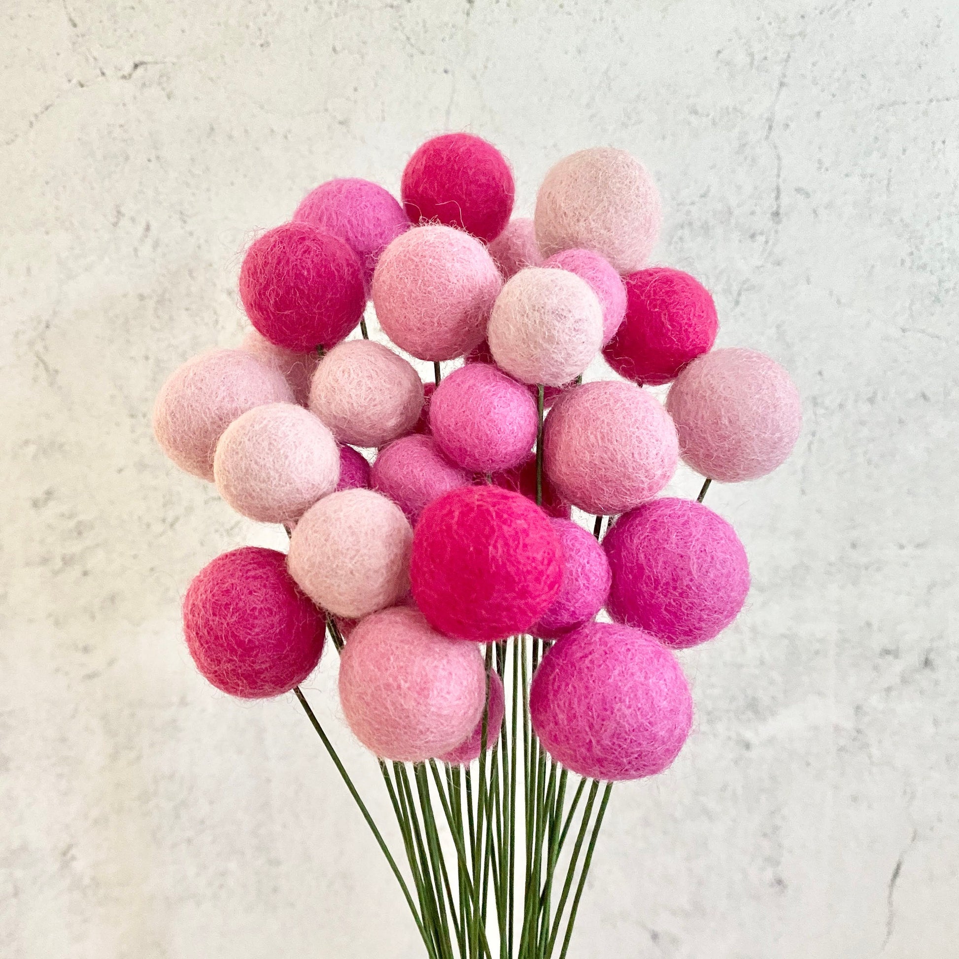 Pretty in Pink Felt Flower Bouquet