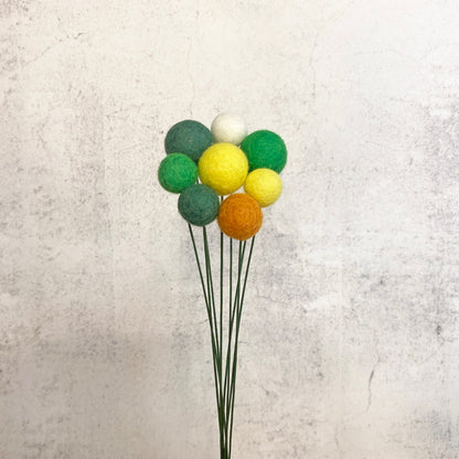 Green Hills Felt Flower Bouquet