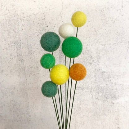 Green Hills Felt Flower Bouquet