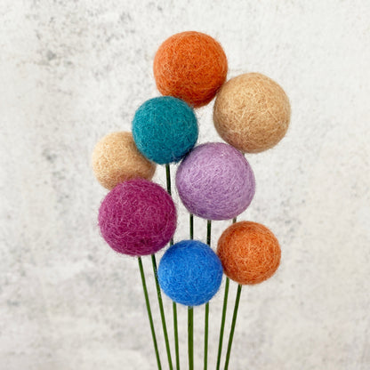 Pastel Dream Felt Flower Bouquet
