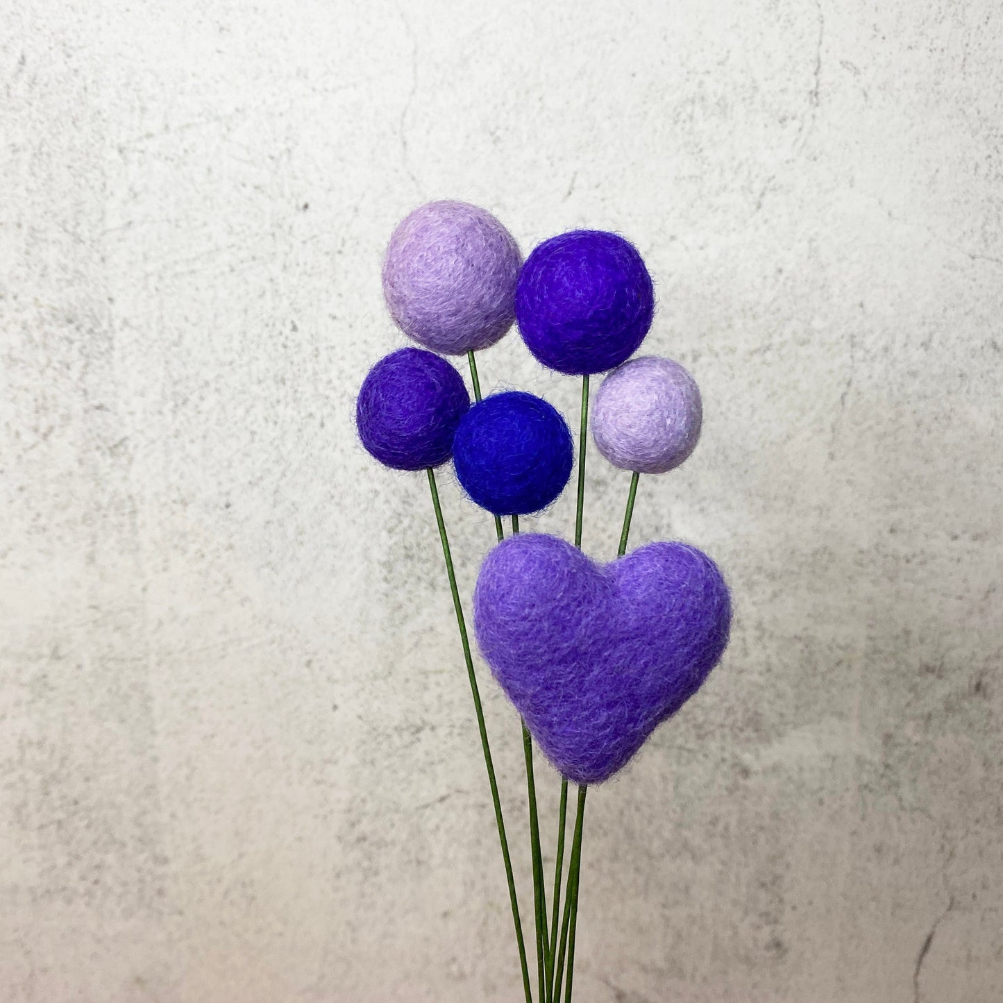 Passion for Purple Felt Flower Bouquet
