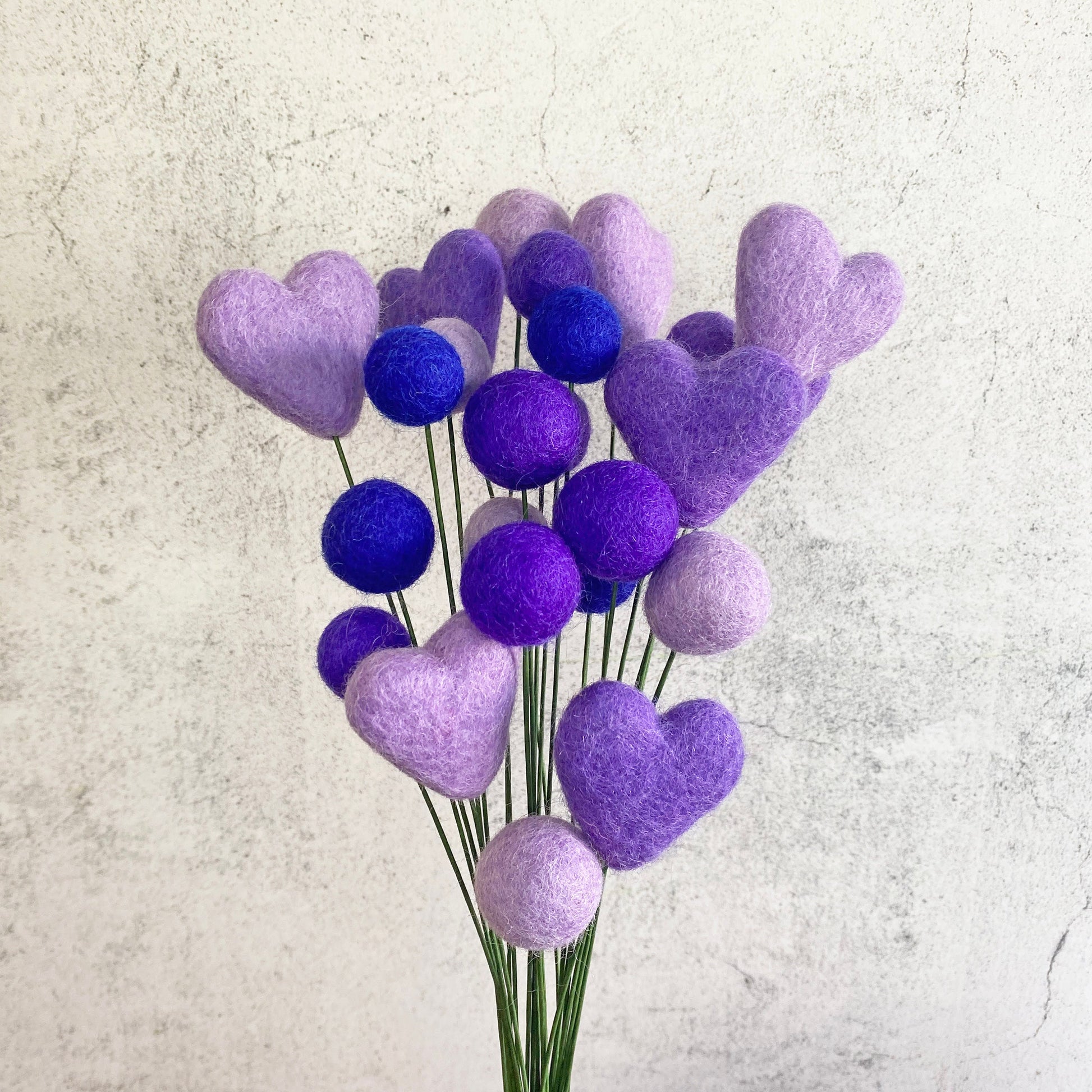 Passion for Purple Felt Flower Bouquet