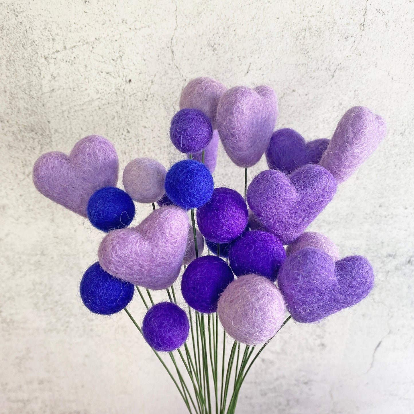 Passion for Purple Felt Flower Bouquet