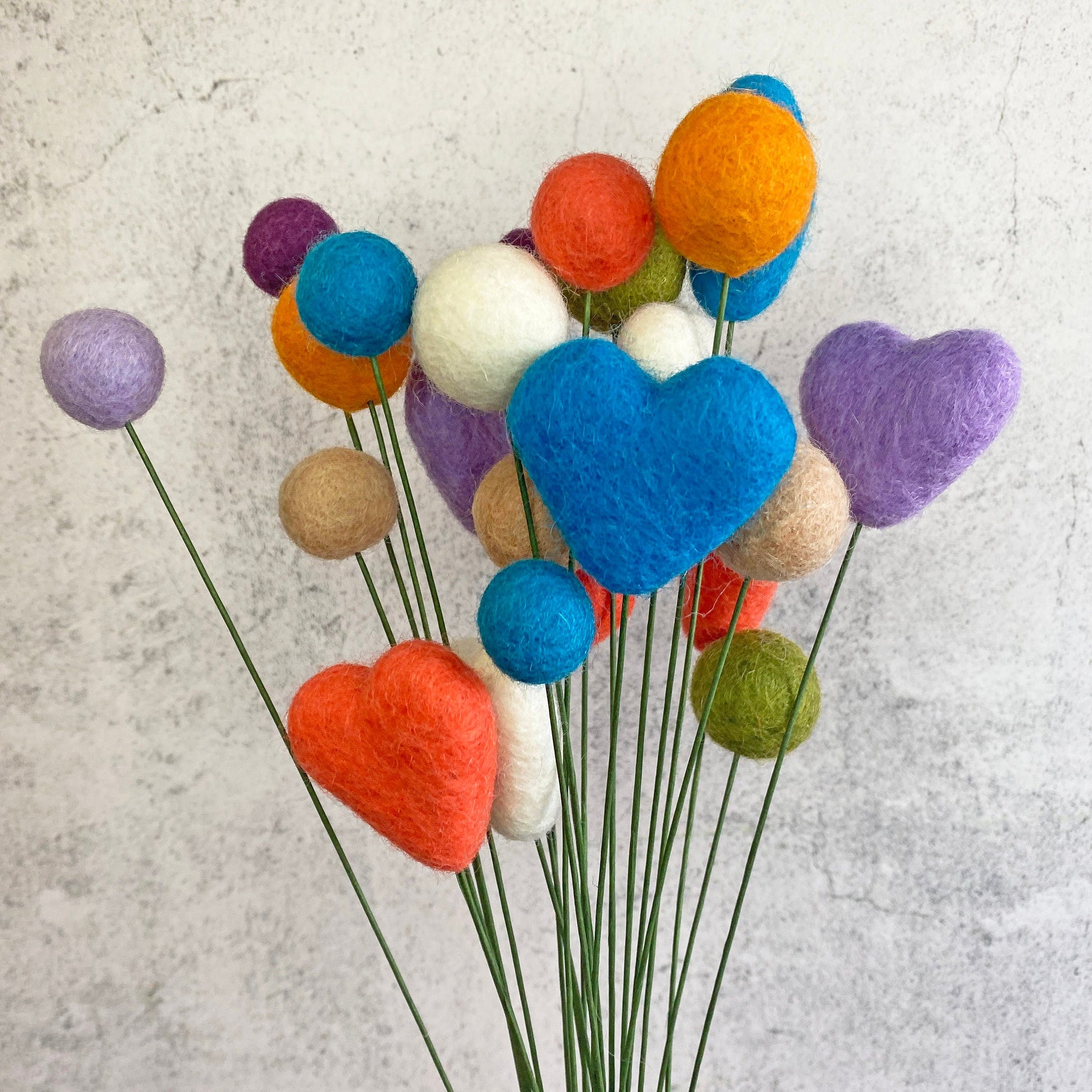 Blooming Floral Felt Flower Bouquet