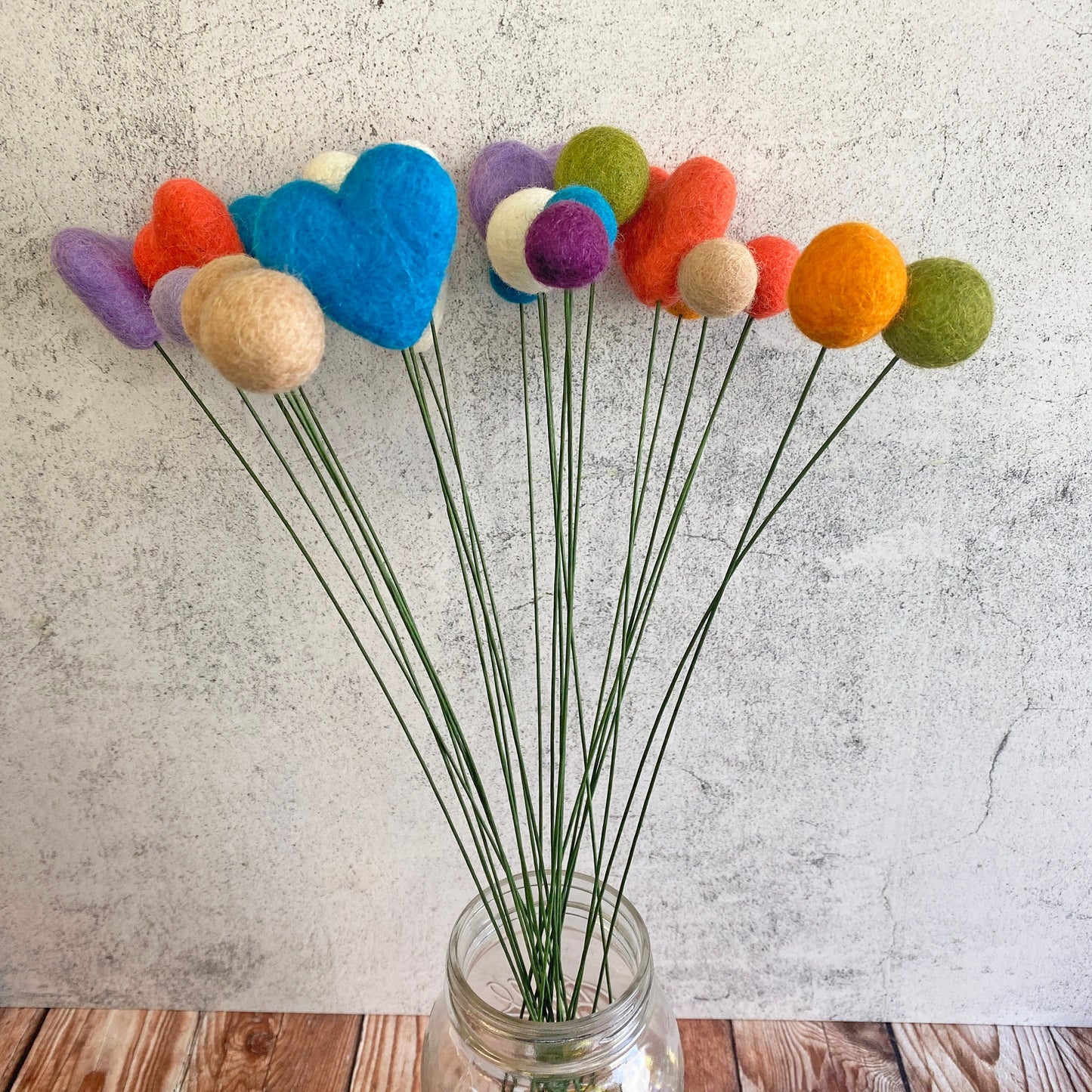 Blooming Floral Felt Flower Bouquet