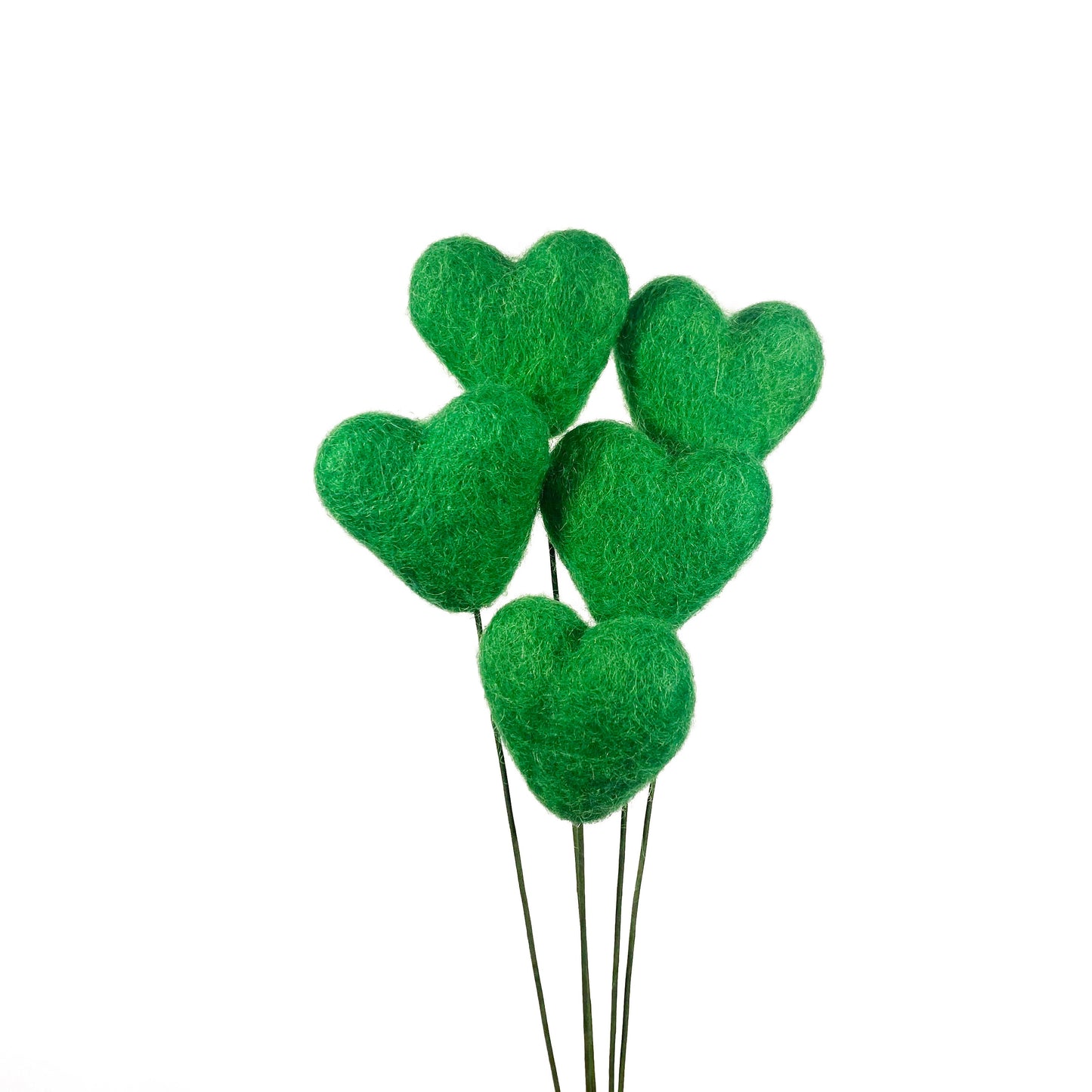 Green Felt Flower Bouquet